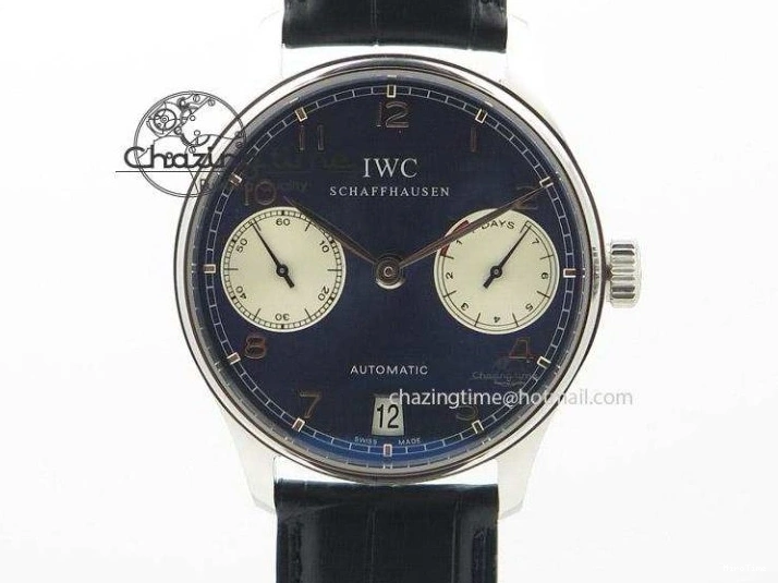 MIROTIME 0325 Portuguese Chrono IW371609 ZF 1:1 Best Edition Black Dial on Black Leather Strap A SmartChoice 7100